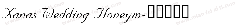 Xanas Wedding Honeym字体转换